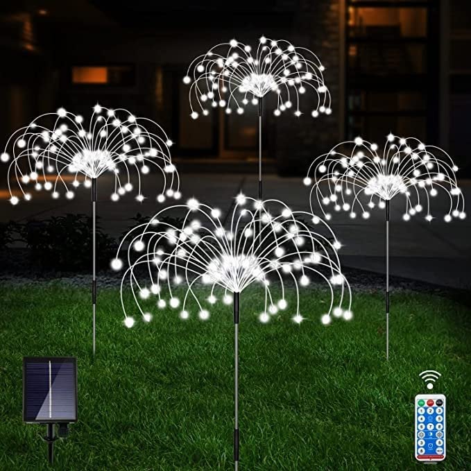 50%OFF Sale Ends In Today - Waterproof  Solar Garden Fireworks Lamp