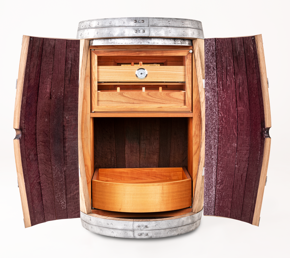 Humidor Barrel Bar-Elevate Your Space with Timeless Craftsmanship