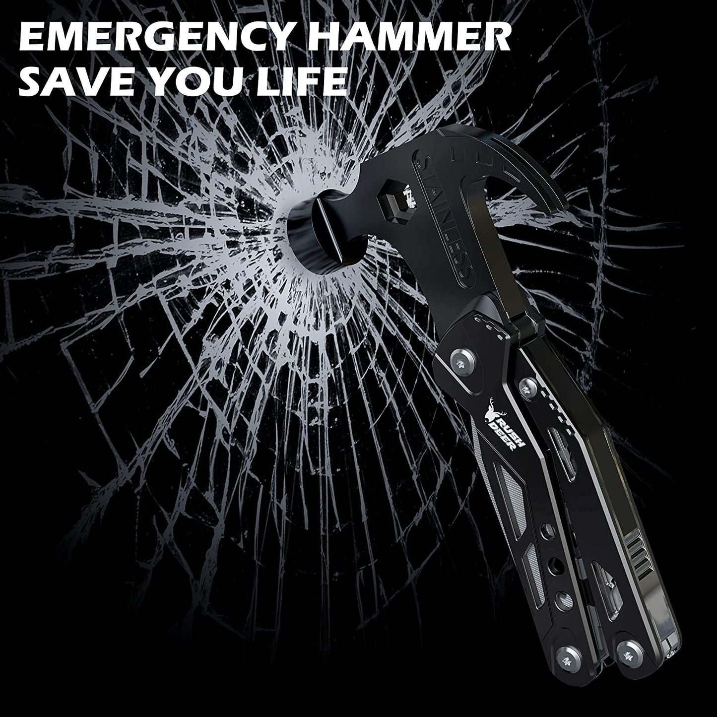 ONLY $29.99 Today 🎉Multifunctional Survival Hammer 14 in 1 Stainless Steel Alloy Material