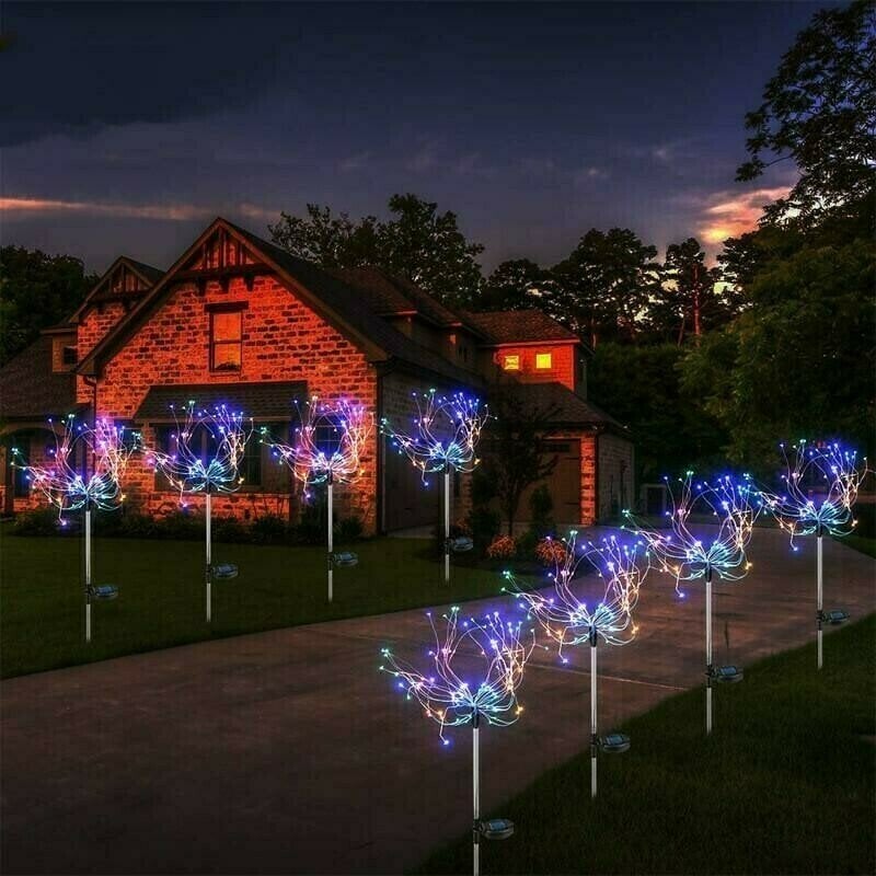 50%OFF Sale Ends In Today - Waterproof  Solar Garden Fireworks Lamp