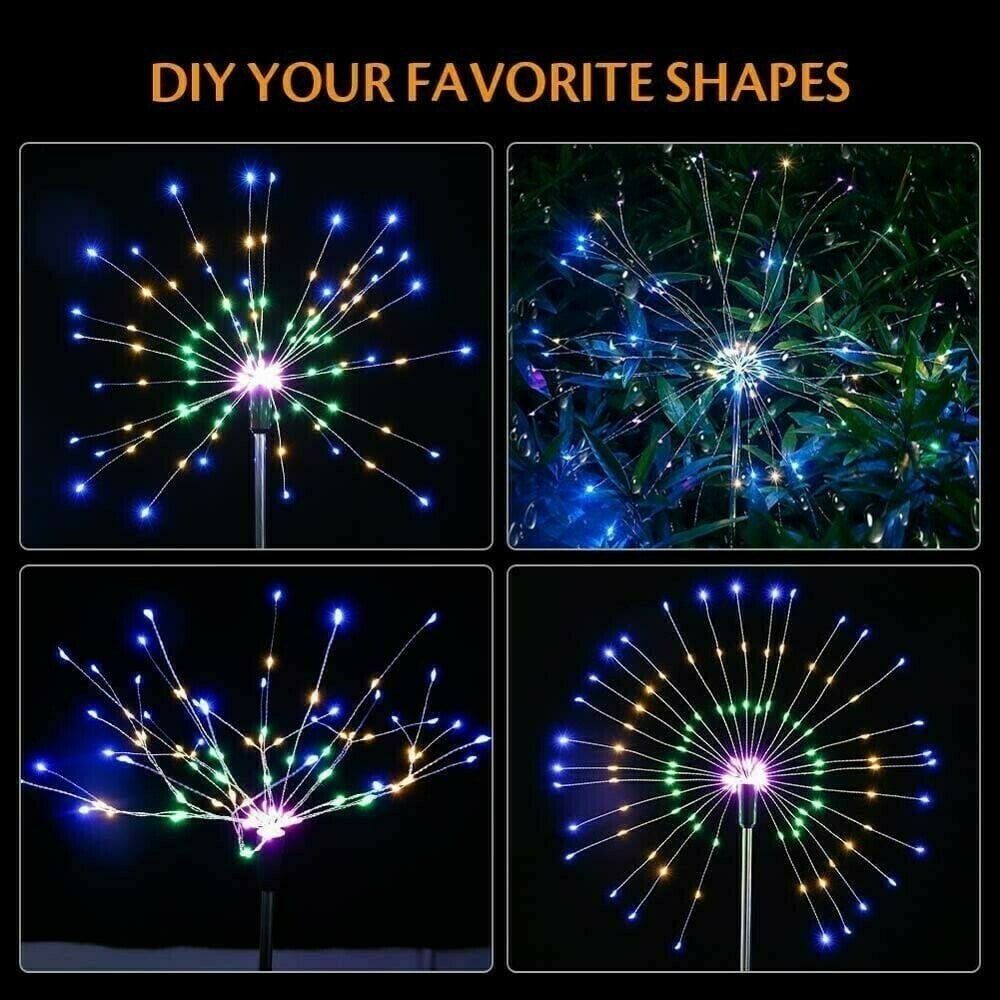 50%OFF Sale Ends In Today - Waterproof  Solar Garden Fireworks Lamp