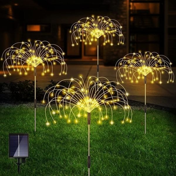 50%OFF Sale Ends In Today - Waterproof  Solar Garden Fireworks Lamp