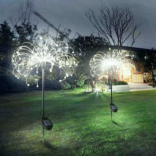 50%OFF Sale Ends In Today - Waterproof  Solar Garden Fireworks Lamp