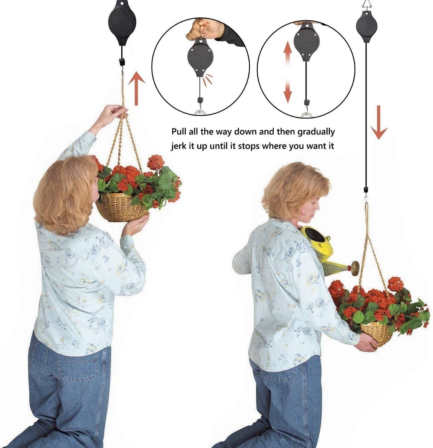 🌳Plant Pulley Set For Garden Baskets Pots, Birds Feeder