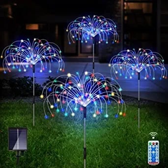 50%OFF Sale Ends In Today - Waterproof  Solar Garden Fireworks Lamp