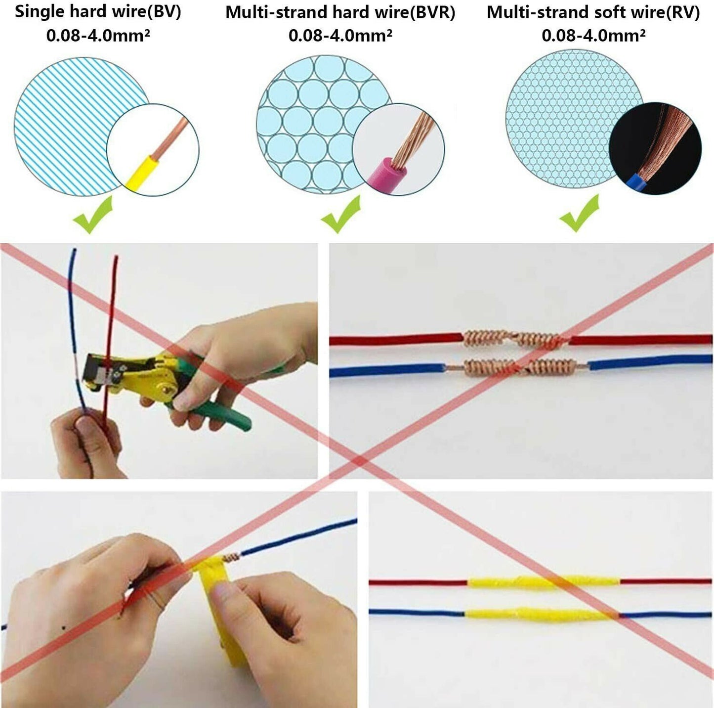 Push-In Terminal Block Wire Connector