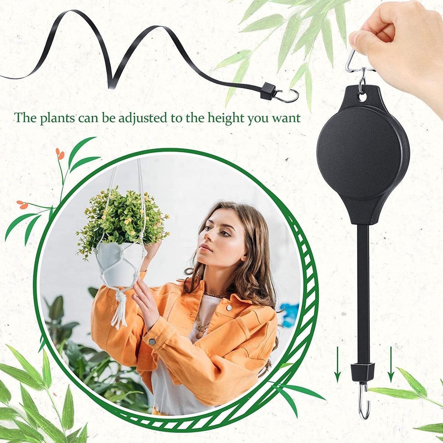 🌳Plant Pulley Set For Garden Baskets Pots, Birds Feeder