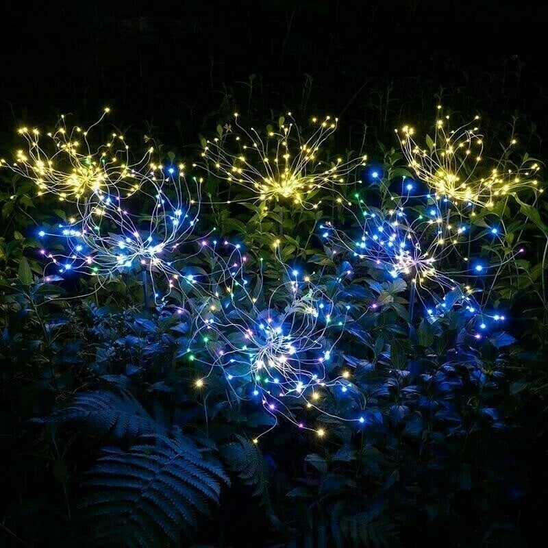 50%OFF Sale Ends In Today - Waterproof  Solar Garden Fireworks Lamp