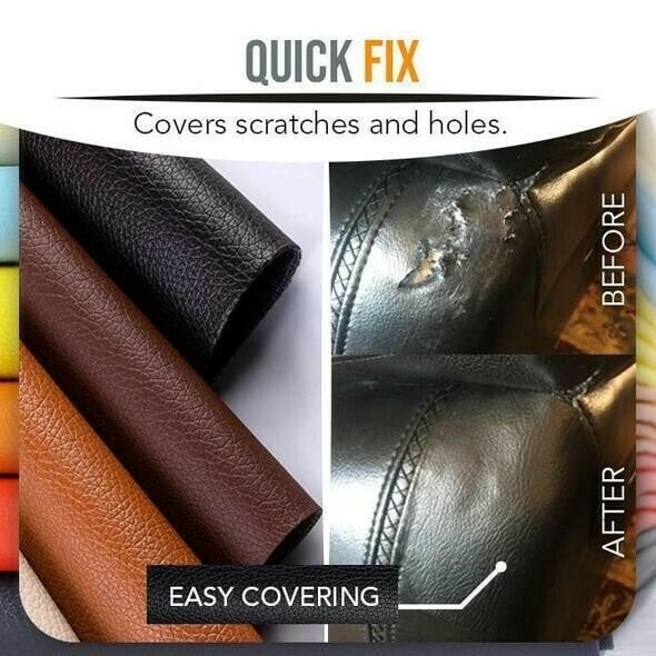 60%OFF🌟 LEATHER FIX Premium Leather Adhesive Sheet