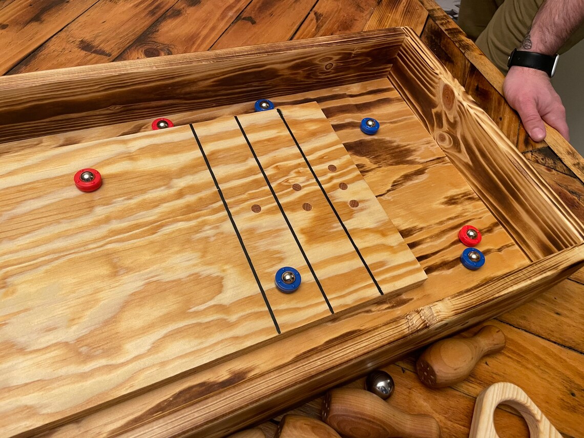 4 Foot Bowling / Shuffle Board Game, Game Room Game, Man Cave Game, Bowling, Shuffle Board